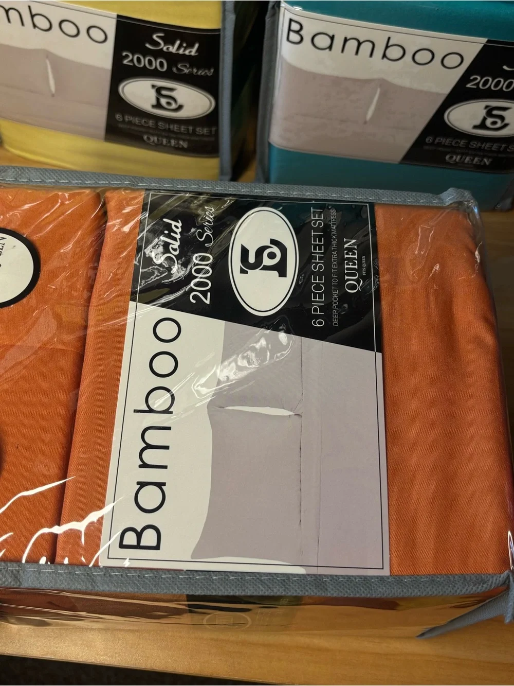 Bamboo sheets - Solid Orange Comfort